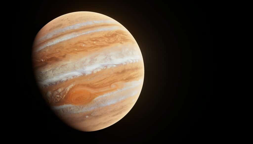 A photo of the planet Jupiter.