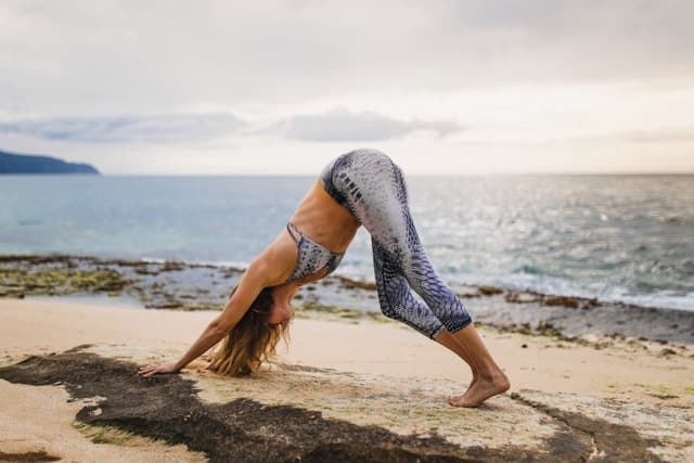 Picture of a woman doing a yoga pose